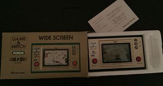 POPEYE NINTENDO GAME AND WATCH WORKS! WITH ORIG BOX AND MANUAL