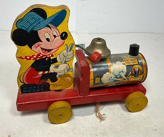 Fisher Price CHOO CHOO #485 Wood Pull Toy 1950
