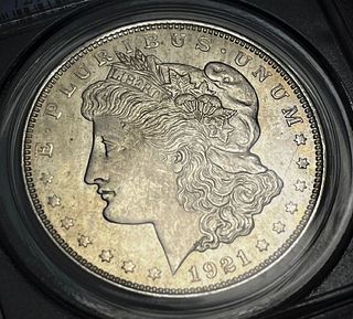 1921 Morgan Silver Dollar PCGS MS65