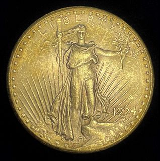 Last Minute! 1924 $20 Saint Gaudens Gold MS64