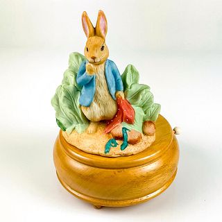 Vintage Schmid Beatrix Potter Music Box, Peter Rabbit