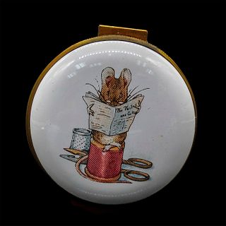Crummles Beatrix Potter Enamel Trinket Box, Tailor Mouse