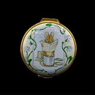 Beatrix Potter Enamel Trinket Box, Tailor Mouse