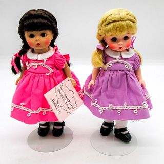 2pc Vintage Madame Alexander Dolls, Time For School