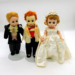 3pc Madame Alexander Dolls, Bridal Party