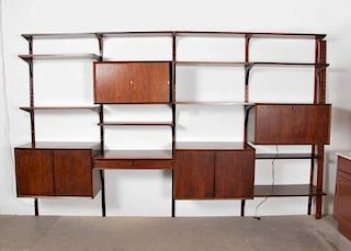 Large Poul Cadovius Rosewood Wall Unit