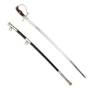 A VINTAGE SWORD WITH SCABBARD 