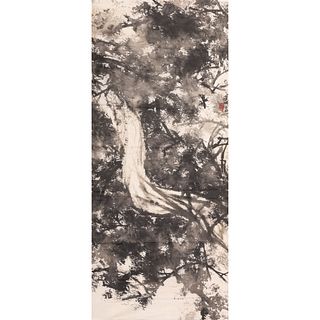 HAN TIANHENG (CHINESE), A PAINTING OF A TREE 