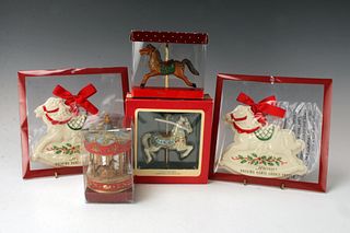CAROUSEL HORSE CHRISTMAS ORNAMENTS