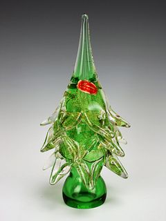 MURANO ITALIAN GLASS CHRISTMAS TREE