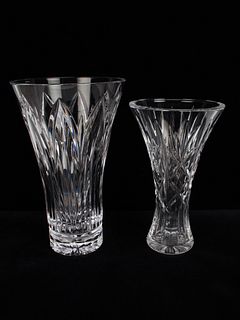 TWO CRYSTAL VASES WATERFORD & MARQUIS 