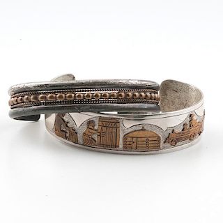 Navajo Storytelling Bracelet and Simple Bracelet