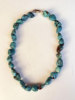 TURQUOISE NUGGET NECKLACE 