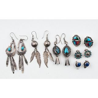 Navajo and Zuni Earrings: For Feather Lovers