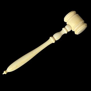 A Carved Model of a Judge's Gavel