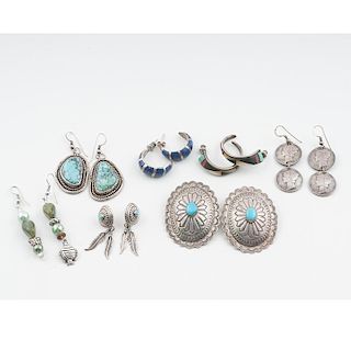 Navajo and Zuni Earrings for Pierced Ears