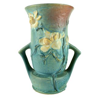 Large Roseville "Magnolia Blue" Vase
