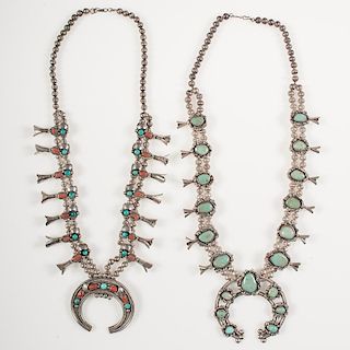 Navajo Silver and Turquoise Squash Blossoms