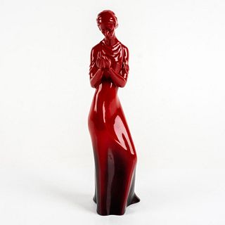 Rare Prototype Royal Doulton Flambe Tall Lady Figurine