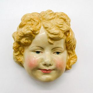 Baby Shirley Temple HN1608 - Very Rare Royal Doulton Wall Mask