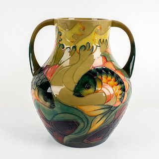 Moorcroft Pottery Large Twin-Handled Carp Vase