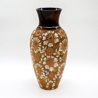 Antique Doulton Lambeth & Slaters Chine Ware Vases
