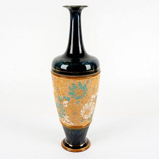 Antique Doulton Lambeth & Slaters Chine Ware Vases
