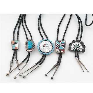 Zuni and Navajo Bolos: Assorted Styles with Different Looks
