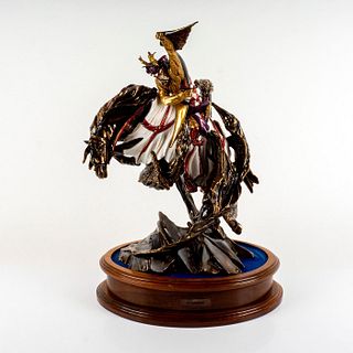 Michael Sutty Porcelain Sculpture, St. George and the Dragon