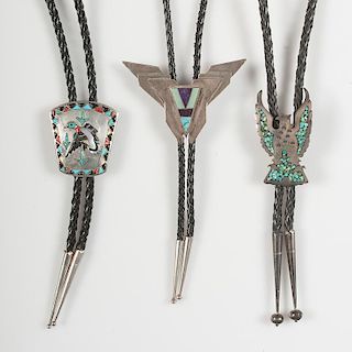 Zuni Inlaid Silver and Turquoise Bolos: For the Western Individualist