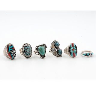 Navajo and Zuni Rings for Poker Players