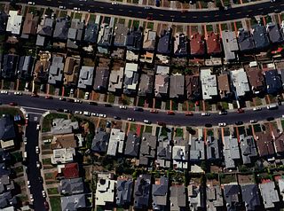 Aerial View of Suburban Development Photograph
