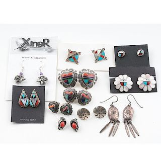 Navajo and Zuni Earrings for Southwestern Afficiandos