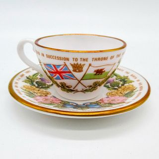 Caverswall Miniature Prince William Tea Cup and Saucer