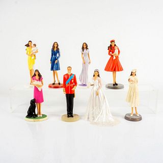 8pc The Hamilton Collectible Figurines, Kate Middleton