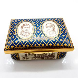 Halcyon Days Trinket Box, Prince Charles & Diana Spencer