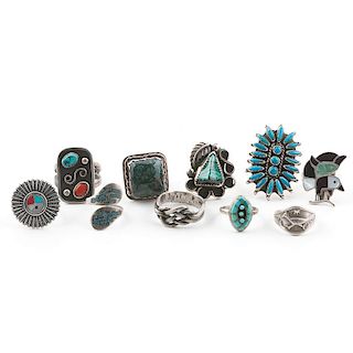 Navajo and Zuni Rings: With Different Smithing Styles