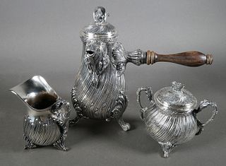 Old Sterling Silver Sanborns Tea Set, Mexico