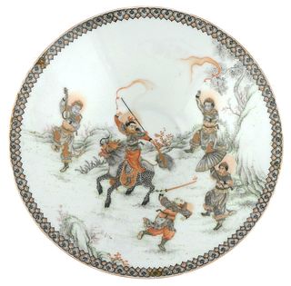 Antique Chinese Eggshell Porcelain Bowl