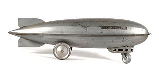 Vintage Graf Zeppelin Pressed Steel Pull Toy