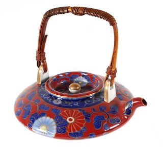 Antique Stylized Japanese Porcelain Teapot