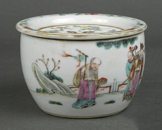 Chinese Famille Rose Porcelain Cricket Cage