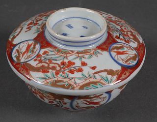 Antique Imari Bowl with Lid
