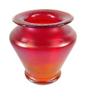 Vintage Hand-Blown Glass Vase
