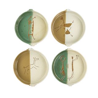 (4) Ceramica Brasil Decorated Bowls