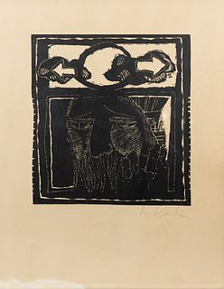Luis Camnitzer 'Blessing of the Moon' Etching
