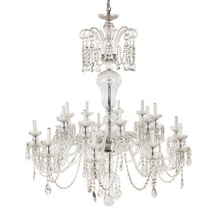 Large Italian Venetian Style 16 Light Crystal Chandelier