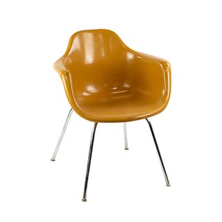 Eames Style Fiberglass Arm Chair by Krueger Metal Products