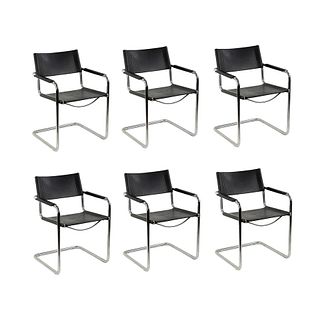 (6) Set of Matteo Grassi for Centro Studi Cantilever MG5 Chairs