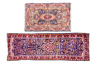 (2) Borujerd Rug and Ahar Persian Style Rugs
